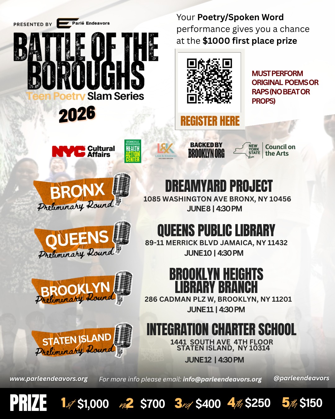 Battle of the Boroughs Preliminary Rounds 2026